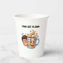 Camiseta "De Zzz a Zoom" - Cara de Taza de Café 