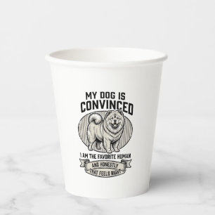 Vasos De Papel Camiseta divertida para amantes de perros con Chow