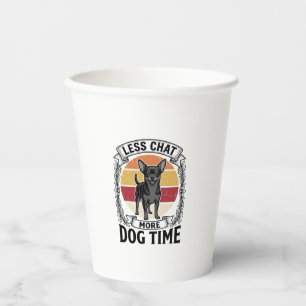 Vasos De Papel Camiseta divertida para amantes de perros Grabado