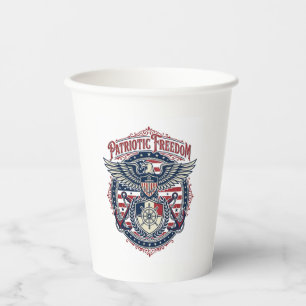Vasos De Papel Camiseta gráfica vectorial prep de la costa patrió