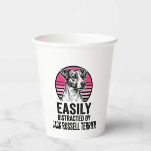 Vasos De Papel Camiseta Vintage de Jack Russell Terrier Fácilment