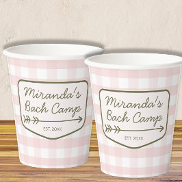 Vasos De Papel Campamento de Bach de Verano Campamento Camping de