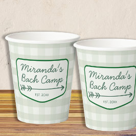 Vasos De Papel Campamento de Bach de Verano - Campamento de Bache