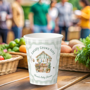 Vasos De Papel Campesinos cultivados localmente comercializan Bab