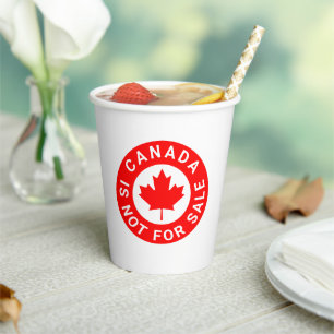Vasos De Papel Canadá no está a la venta tipografía hoja de arce