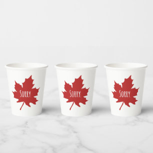 Vasos De Papel Canadiense gracioso