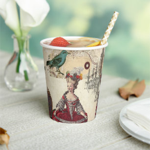 Vasos De Papel Candil París María Antonieta Francés Antiguo