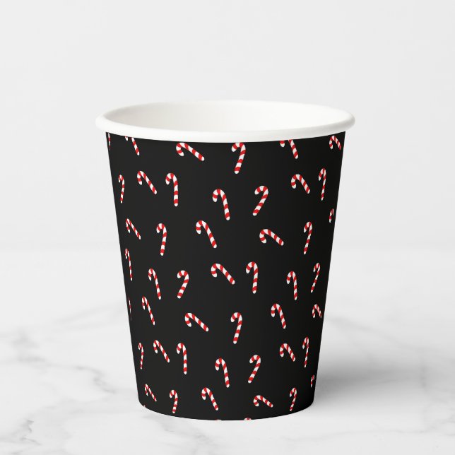 Vasos De Papel Candy Cane (Anverso)
