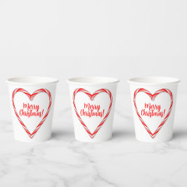 Vasos De Papel Candy Cane