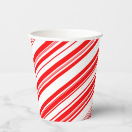 Vasos De Papel Candy Canes de menta de menta Navidad