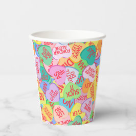 Vasos De Papel Candy Hearts V. 2.0