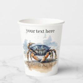 Vasos De Papel Cangrejo acuático, personalizado