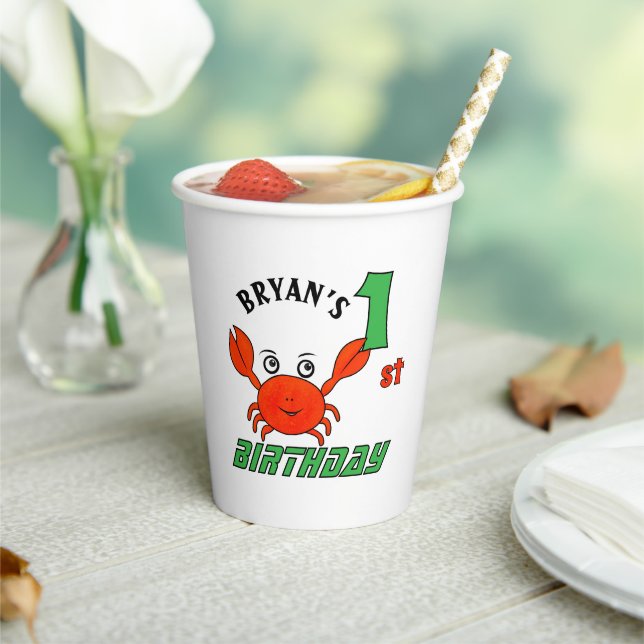 Vasos De Papel Cangrejo pequeño (in situ)