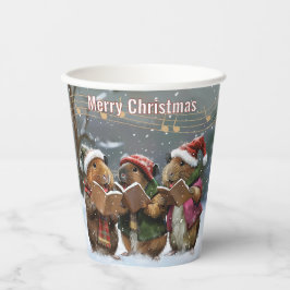 Vasos De Papel Cantantes de Pig Carol de Guinea