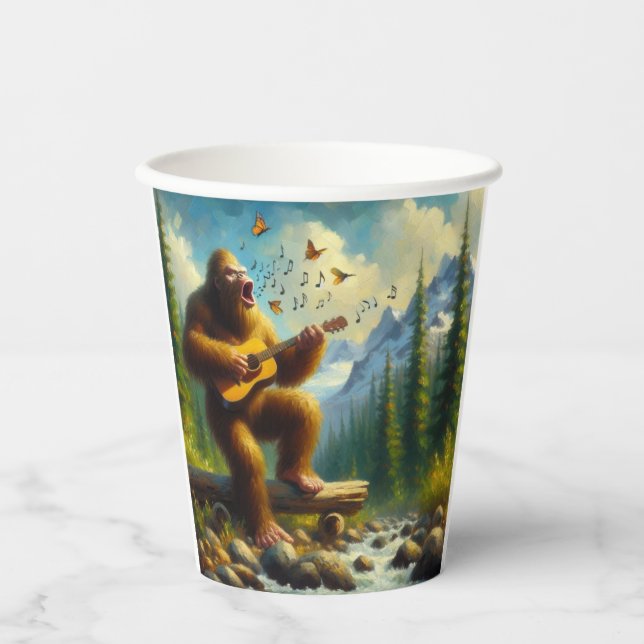 Vasos De Papel Canto de los pies gigantes (Anverso)