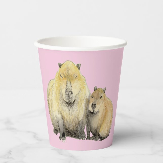 Vasos De Papel Capibara (Anverso)