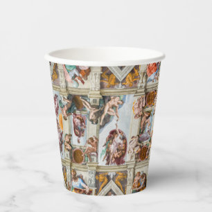 Vasos De Papel Capilla Sixtina Michelangelo - Vaticano, Roma, Ita