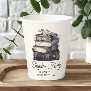 Vasos De Papel Capítulo Cuarenta Libro Victoriano 40 cumpleaños