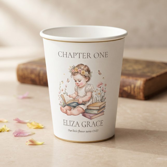 Vasos De Papel Capítulo Uno Storybook Cumpleaños Personalizado Pr (Subido por el creador)