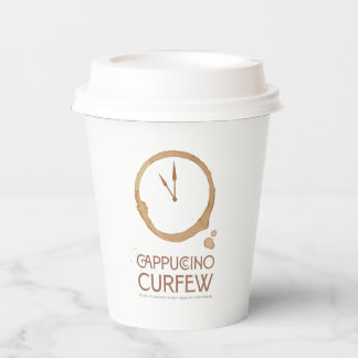 Vasos De Papel Cappuccino Curfew 11AM – To Go Coffee Cup