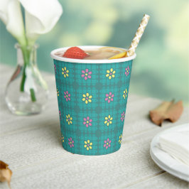 Vasos De Papel caprichoso margarita estampado floral picnic bebo