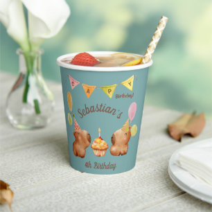 Vasos De Papel Capybara Fiesta Fun