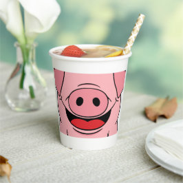 Vasos De Papel Cara de cerdo