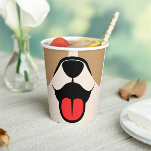 Vasos De Papel Cara de perro