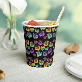 Vasos De Papel Caracoles arcoiris