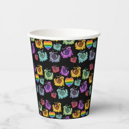 Vasos De Papel Caracoles arcoiris