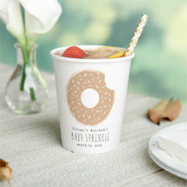 Vasos De Papel Caramel Donut Baby Sprinkke Cubos de papel