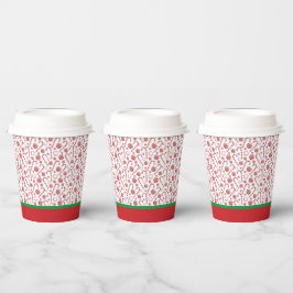 Vasos De Papel Caramelos de Navidad