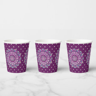 Vasos De Papel Cardinal Red Rosace