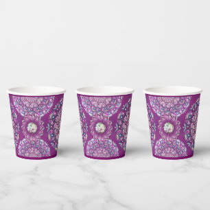 Vasos De Papel Cardinal Red Rosace