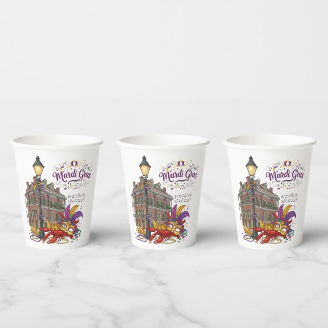 Vasos De Papel Carnaval (Multi)