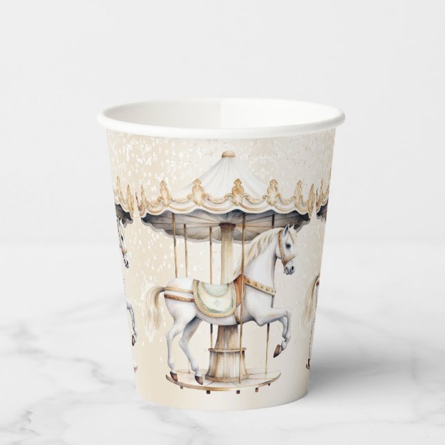 Vasos De Papel Carnaval de circo de la fiesta de cumpleaños "Merr (Izquierda)