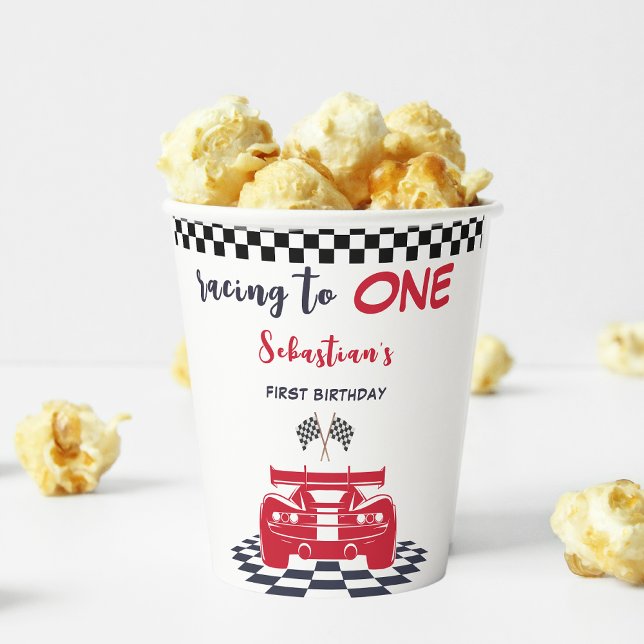Vasos De Papel Carreras a un primer cumpleaños de niños (Subido por el creador)