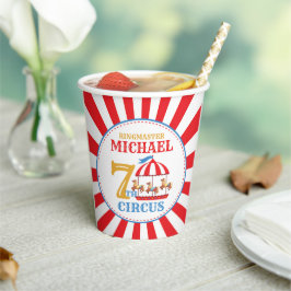 Vasos De Papel Carrusel Circo Carnaval Fiesta de Cumpleaños Cumbr