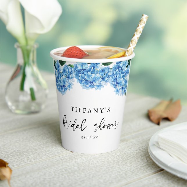 Vasos De Papel Cartel de bienvenida para ducha de novia floral de (in situ)