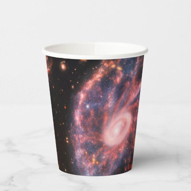 Vasos De Papel CartWheel Galaxy JWST James Webb Space Telescope (Izquierda)