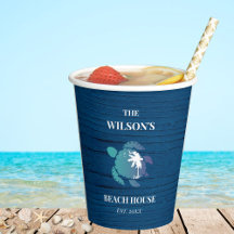 Casa de playa de la familia Navy Blue Turtle Rusti