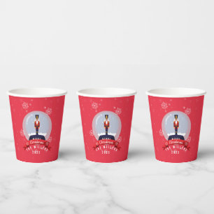 Vasos De Papel Cascanueces de Navidad Feliz Navidad
