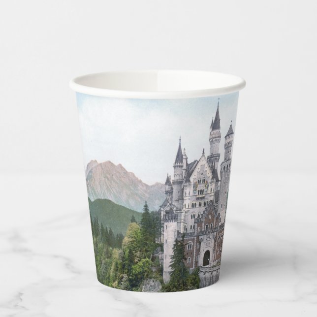 Vasos De Papel Castillo Alemán de Cuento de Hadas (Izquierda)