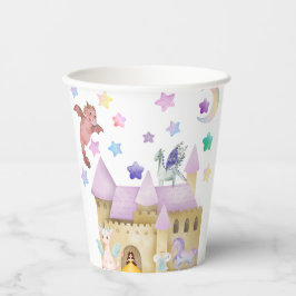 Vasos De Papel Castillo mágico de la princesa de hadas