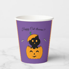 Vasos De Papel Cat-lloween Paper cup
