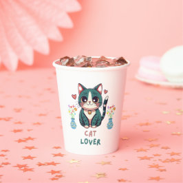 Vasos De Papel Cat Lover