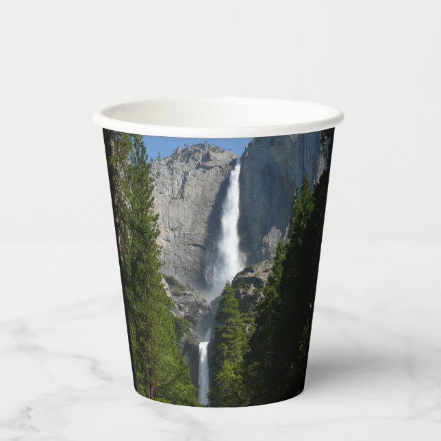 Vasos De Papel Cataratas Yosemite II del Parque Nacional Yosemite (Anverso)
