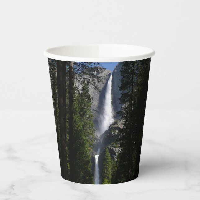 Vasos De Papel Cataratas Yosemite y paisajes de Woods fotográfico (Izquierda)