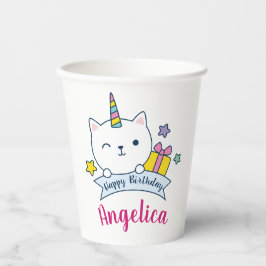 Vasos De Papel Caticorn | Cubos de papel