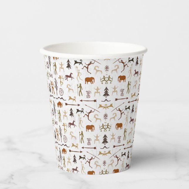 Vasos De Papel Caveman Chronicles Paper Cups (Anverso)